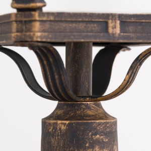 Stalp exterior stil clasic IP23 H115cm Aiko AL 11-1140/1 Patina OR 181034 universul-luminii.ro
