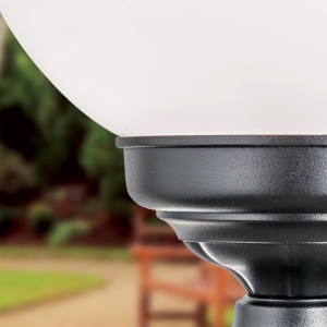 Stalp exterior stil clasic IP43 H110cm Reika negru AL 11-1173/1 schwarz OR - Img 8