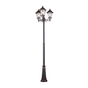 Stalp exterior stil clasic IP44 H260cm Kenzo AL 11K/360.PF8T3 schw.-kupfer OR - Img 5