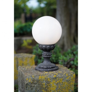 Stalp iluminat exterior din fier forjat H-44cm, AL 6553