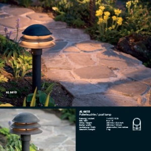 Stalp iluminat exterior din fier forjat, inaltime 106cm, AL 6339 180664 universul-luminii.ro