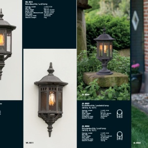 Stalp iluminat exterior din fier forjat, inaltime 272cm, AL 6740 180644 universul-luminii.ro