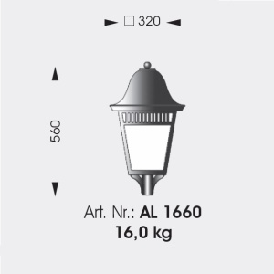 Stalp iluminat exterior din fier forjat, inaltime 78,5cm, AL 6838 61454 universul-luminii.ro