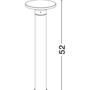 Stalp LED ambiental iluminat exterior modern IP65 TOWER H-52cm 238364 universul-luminii.ro