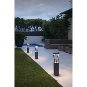 Stalp LED de exterior design modern ambiental IP65 TWIST 82844 universul-luminii.ro