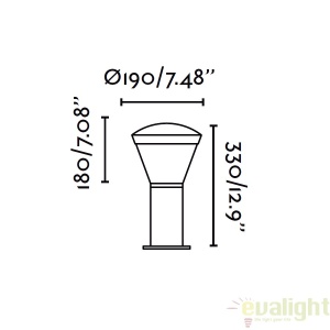 STALP LED EXTERIOR DESIGN MODERN 75537 SHELBY M 61434 universul-luminii.ro