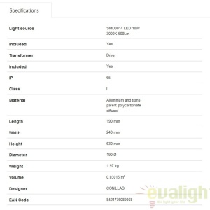 STALP LED EXTERIOR DESIGN MODERN 75538 SHELBY L 61444 universul-luminii.ro
