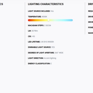 Stalp LED iluminat exterior simetric 360º wide IP65 RUSH 310cm 4000K DALI 218704 universul-luminii.ro