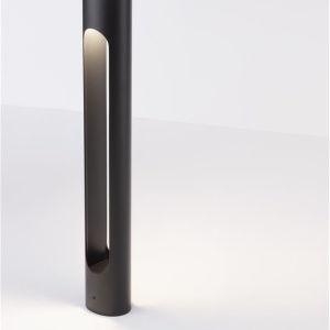 Stalp LED mic pentru exterior design modern IP65 Ellery negru H-60cm 129794 universul-luminii.ro