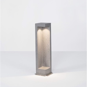 Stalp LED modern de exterior IP65 GRANTE gri ciment, H-53cm 84724 universul-luminii.ro