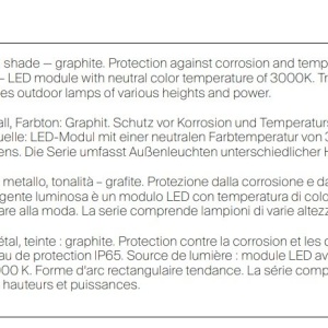 Stalp LED pentru iluminat exterior IP65 Bonn H-200cm 122354 universul-luminii.ro
