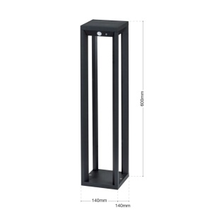 Stalp LED solar iluminat exterior cu senzor de miscare IP65 VOLTA 235864 universul-luminii.ro