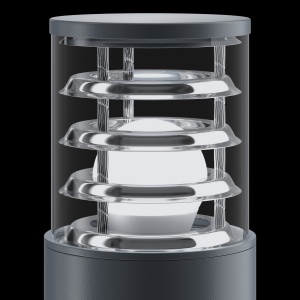 Stalp mic de exterior cu protectie IP54, Bronx gri 100864 universul-luminii.ro