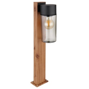 Stalp mic pentru exterior design industrial IP44 Etsi maro, negru 134784 universul-luminii.ro