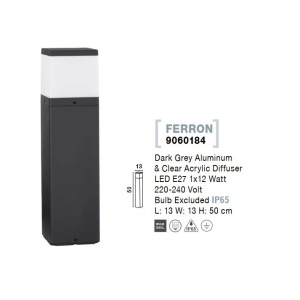 Stalp mic pentru iluminat exterior IP65 FERRON 205624 universul-luminii.ro
