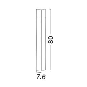 Stalp pentru iluminat exterior IP54 STICK NVL-71371101 79254 universul-luminii.ro