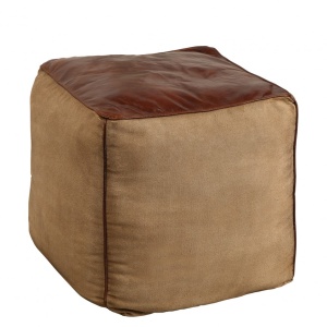 Taburete design Retro Mustang 45cm, piele maro/ in A-39525 VC