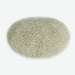 Taburete din blana de oaie Short Wool Curly Round 60cm - Img 2