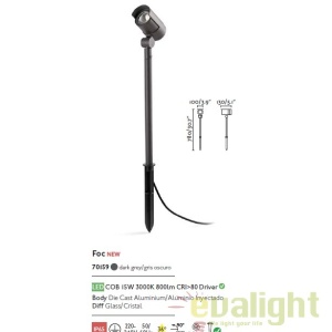 Tarus cu proiector LED iluminat exterior design modern FOC-52 70159 49794 universul-luminii.ro