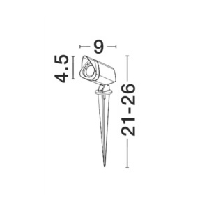 Tarus cu proiector LED iluminat exterior IP65 INSIDE NVL-9010001 79794 universul-luminii.ro