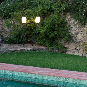 Tarus de iluminat exterior decorativ SAIGON 137/R17 gri/alb 127654 universul-luminii.ro