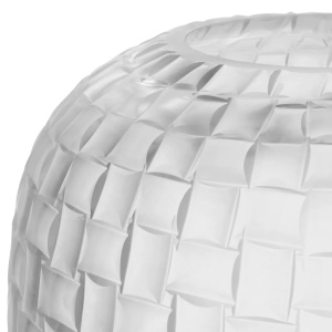 Vas decorativ design LUX realizat manual din sticla Varese L frosted - Img 4