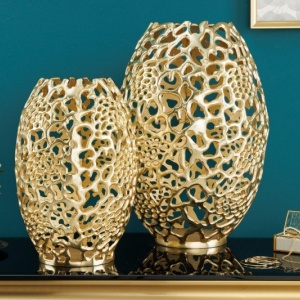 Vaza, Vas decorativ realizat manual Abstract Leaf 40cm - Img 6
