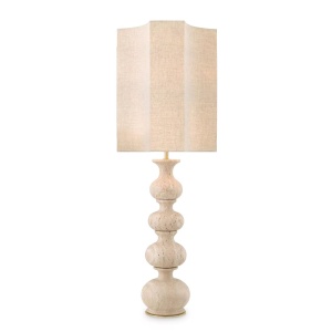 Veioza inalta design LUX Mabel, travertin