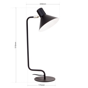 Veioza / Lampa de birou stil modern VIKTORIA negru 200054 universul-luminii.ro