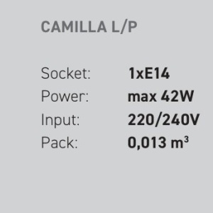 Veioza, Lampa de masa CAMILLA cu foita aurie sau argintie 134064 universul-luminii.ro