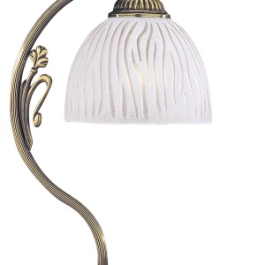 Veioza, Lampa de masa design clasic din alama si sticla 5600 102464 universul-luminii.ro