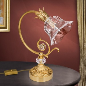 Veioza, Lampa de masa design clasic LA BOHEME, auriu 241504 universul-luminii.ro