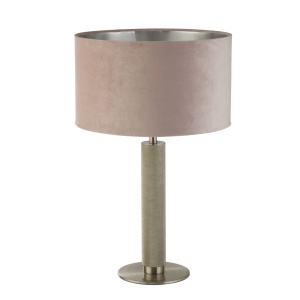 Veioza/Lampa de masa design decorativ London argintiu/roz 139814 universul-luminii.ro