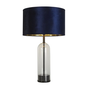 Veioza/Lampa de masa design decorativ Oxford negru, navy 139854 universul-luminii.ro