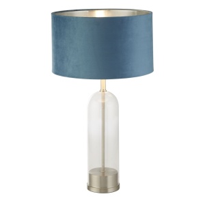 Veioza/Lampa de masa design decorativ Oxford nickel/teal