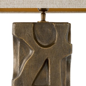 Veioza, Lampa de masa design LUX, Aluminiu, Tesatura, Enzo 197454 universul-luminii.ro