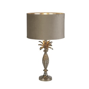 Veioza/Lampa de masa design lux elegant Belle argintiu/taupe