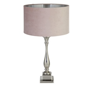 Veioza/Lampa de masa design lux elegant Belle crom/roz 148654 universul-luminii.ro