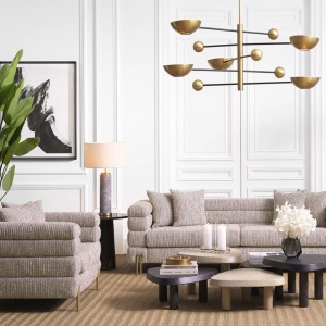Veioza, Lampa de masa design LUX Lxry, marmura gri 115814 universul-luminii.ro
