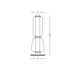 Veioza, Lampa de masa design modern LED DECO auriu/ sampanie 151944 universul-luminii.ro