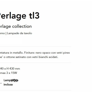 Veioza/Lampa de masa design modern Perlage tl3 alama/amber 128384 universul-luminii.ro