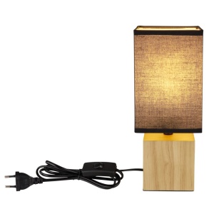 Veioza, lampa de masa design modern Valentino natur 135654 universul-luminii.ro
