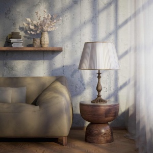 Veioza, Lampa de masa din alama stil clasic Petalo - Img 3