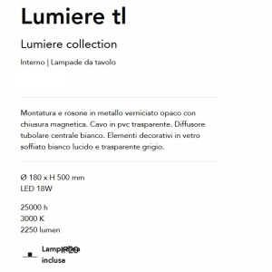 Veioza/Lampa de masa LED design modern Lumiere tl 143054 universul-luminii.ro