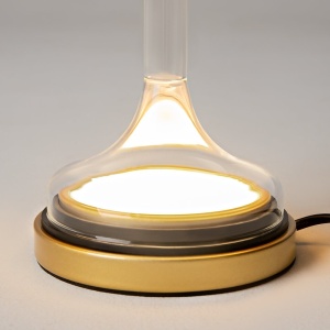 Veioza/Lampa de masa LED design modern Spirito auriu - Img 4