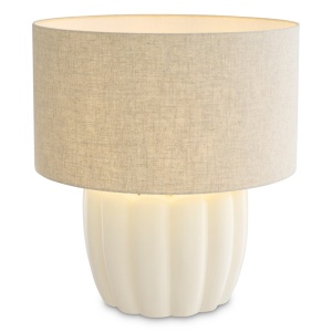 Veioza, Lampa de masa LUX Barocco Off-white - Img 3