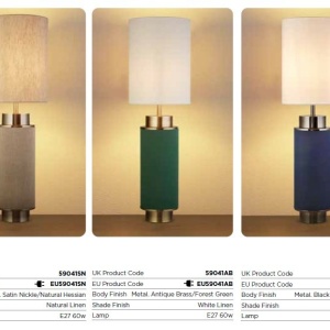 Veioza, lampa de masa moderna Flask bluemarin/ nickel negru 112644 universul-luminii.ro