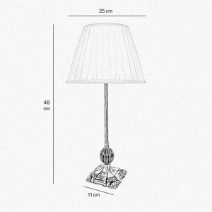 Veioza, Lampa de masa stil italian din alama Classic - Img 2