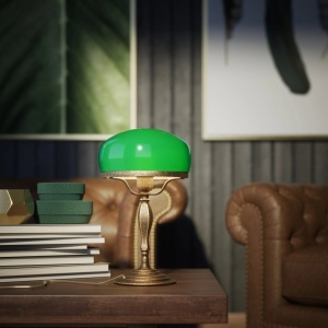 Veioza, Lampa de masa vintage Mushroom Lamp verde - Img 3