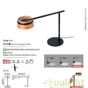 Veioza LED / Lampa de masa dimabila design deosebit LOOP 29568 - Img 6